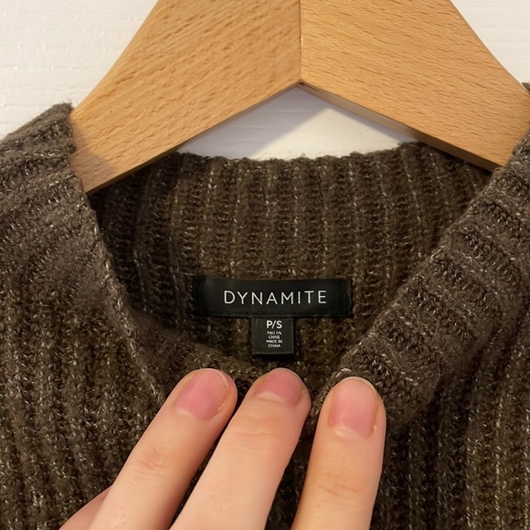 Dynamite Olive Knit Tank - Picture 5 of 5